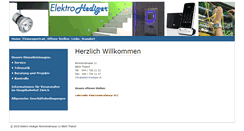 Desktop Screenshot of elektrohediger.ch